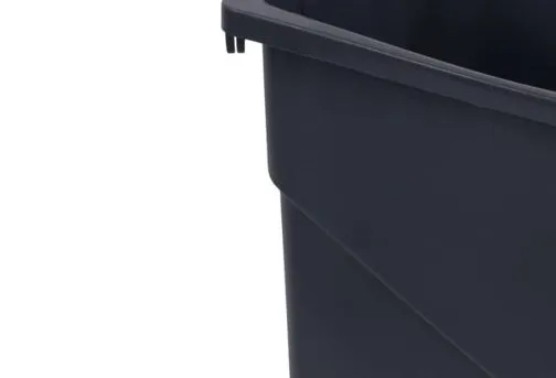 Bote de Basura Rectangular Trimline™ – Negro · · El Castor